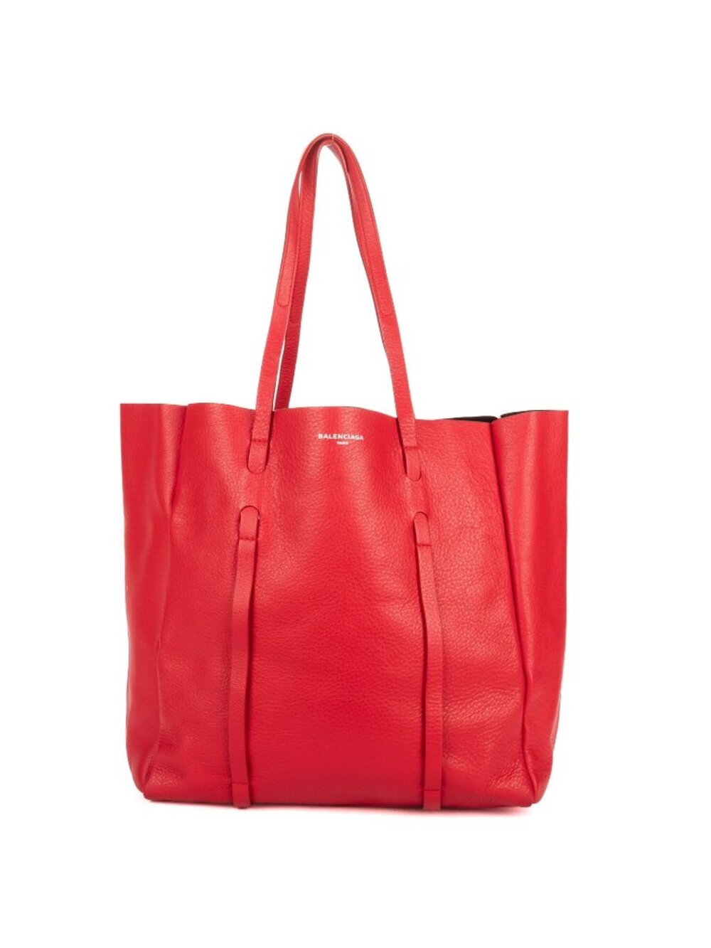 Balenciaga GG Tote Red Grain Calfskin Leather